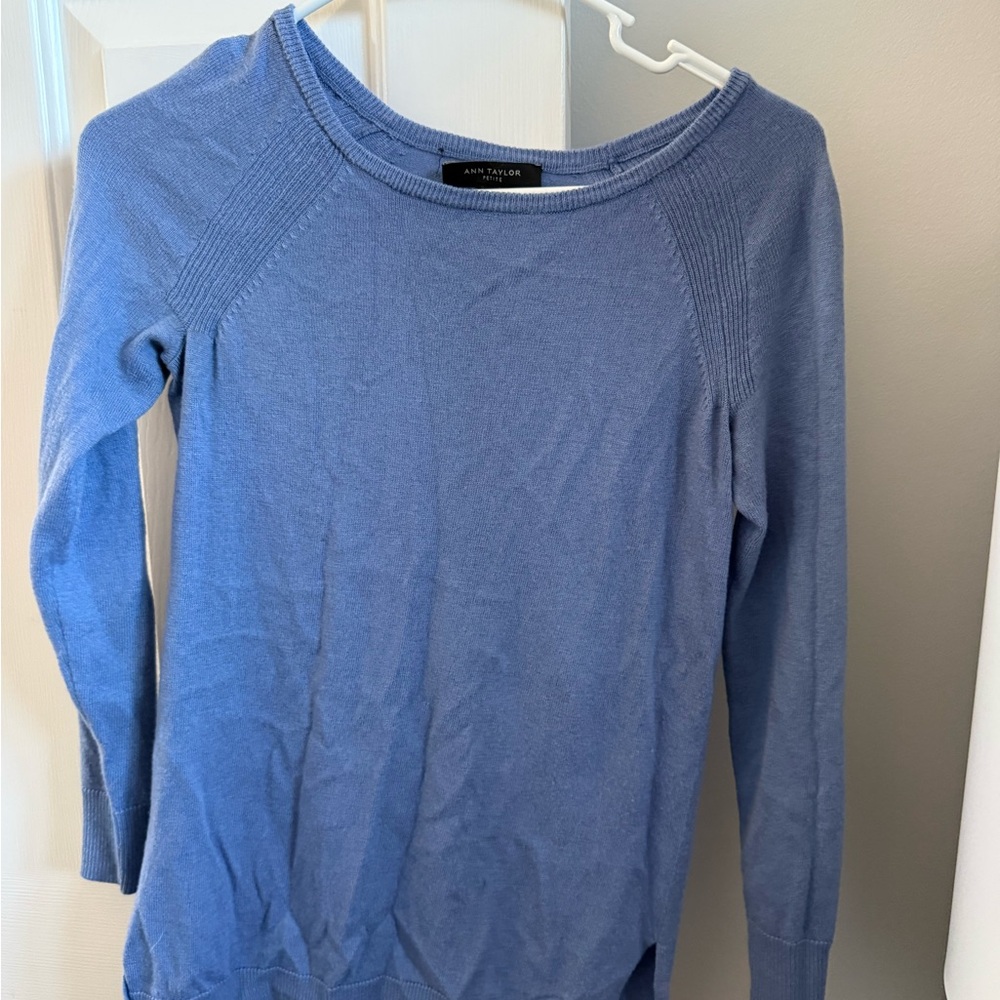 Ann Taylor Periwinkle Knit Top